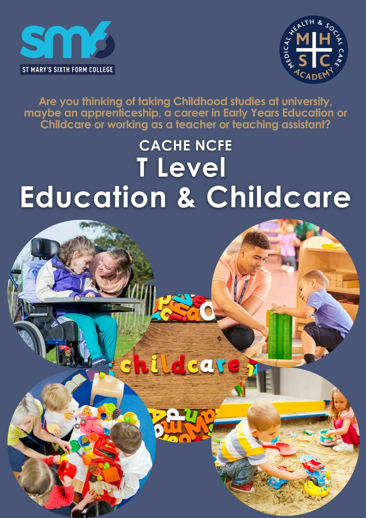 T Level course leaflets Childcare Ed