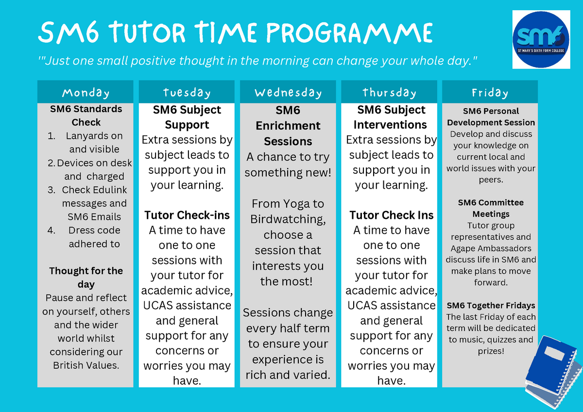 Tutor Time Programme 2023
