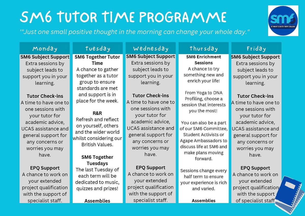 Tutor Time Programme 2023 4
