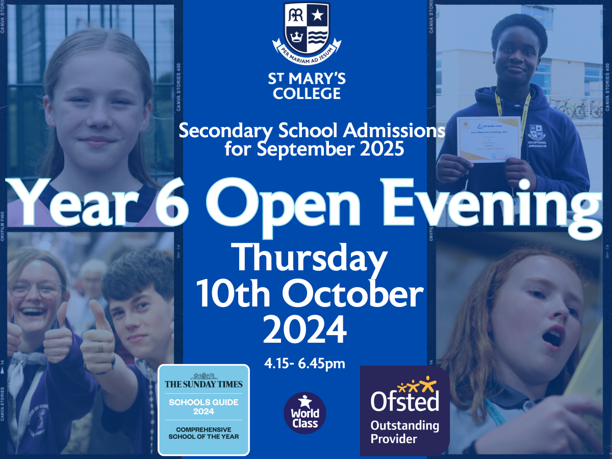 For 2025 entry SMC open evening