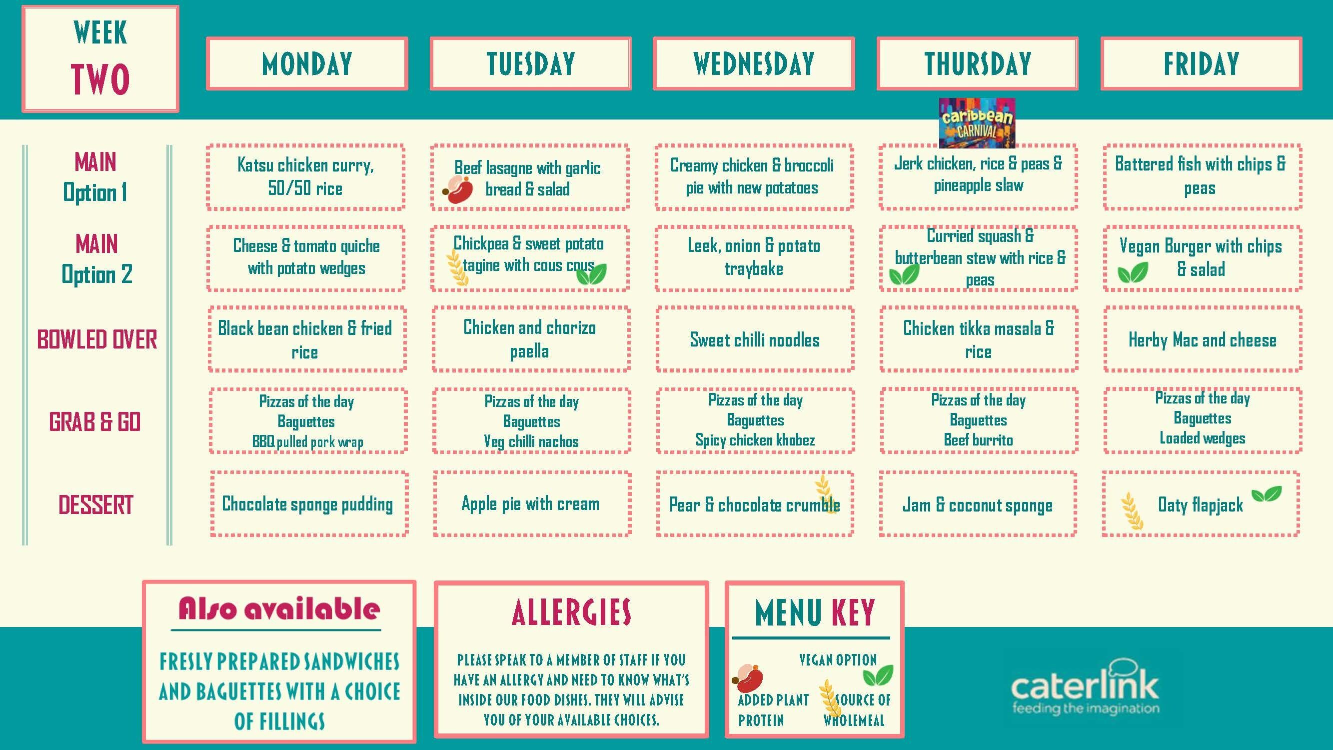 2025 Spring Summer Lunch Menu Display PDF Page 2