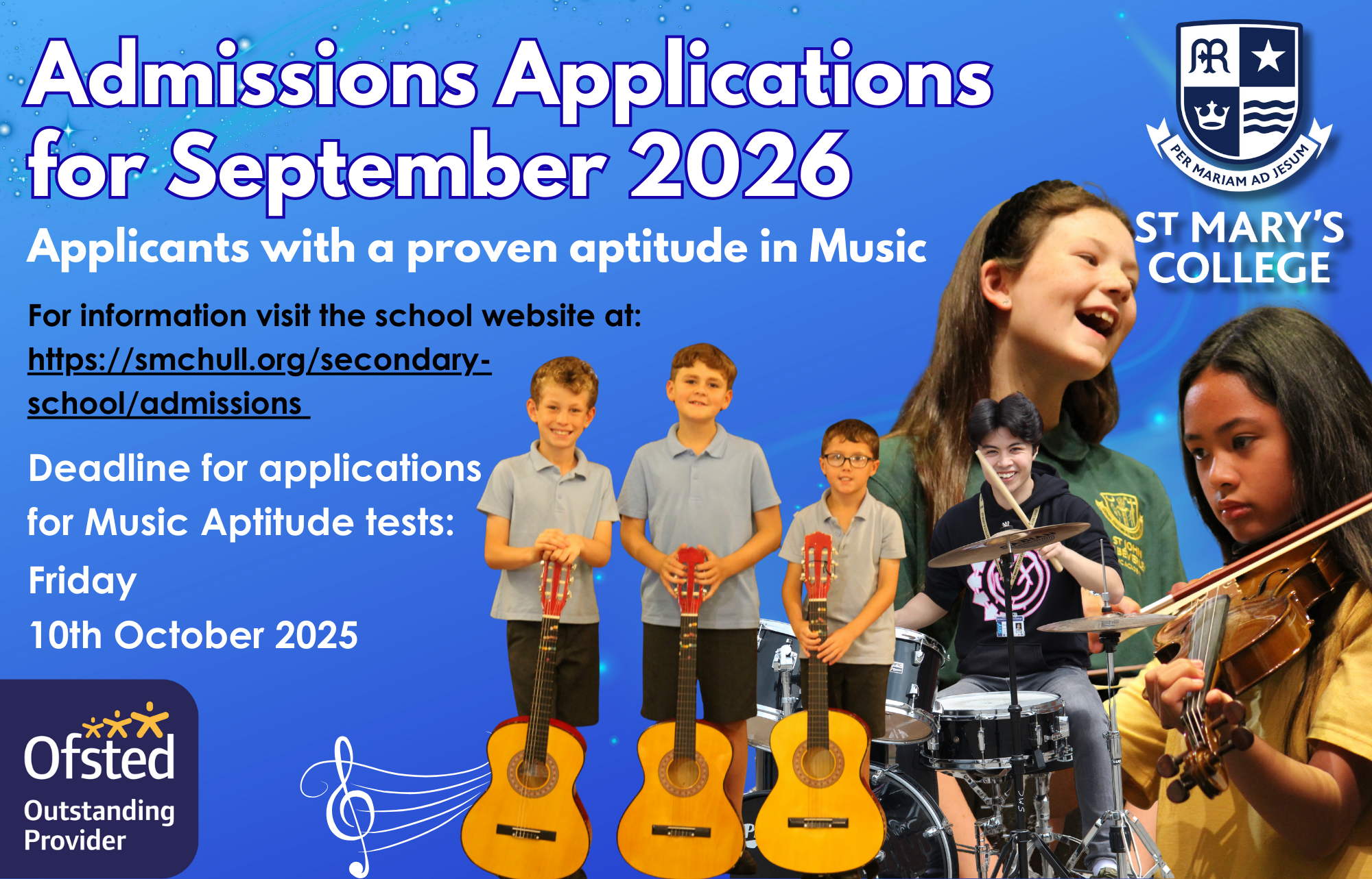 Music Aptitiude Admissions Applications for September 2026 1